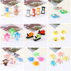Cartoon animal eraser, children's small toy, primary school students' learning supplies, kindergarten small prize, eraser