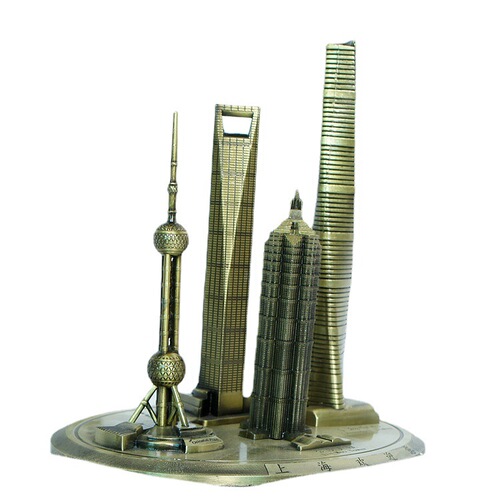 Shanghai Oriental Pearl Finance Jinmao Shanghai Center Collection Travel Souvenirs Shanghai Four-piece Set