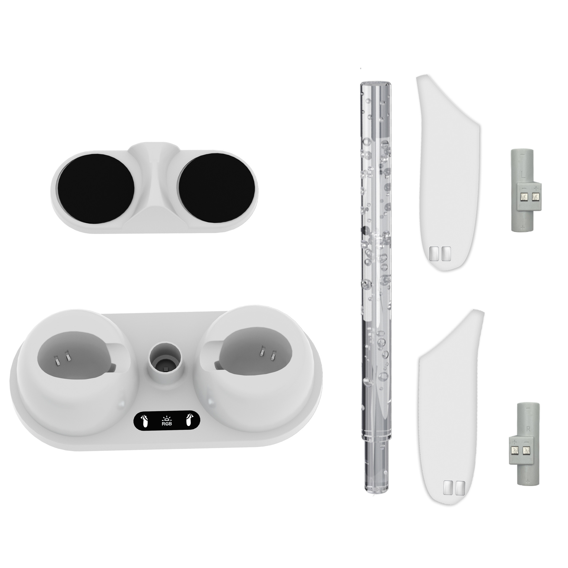 Nueva Oculus Quest 3VR mango base de carga VR accesorios Quest 3 estante almacenamiento luz fresca