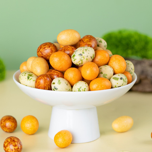 Colorful beans 500g to satisfy the craving of Internet celebrity fish skin peanut crispy beans Japanese beans old-fashioned classic 80s nostalgic snacks