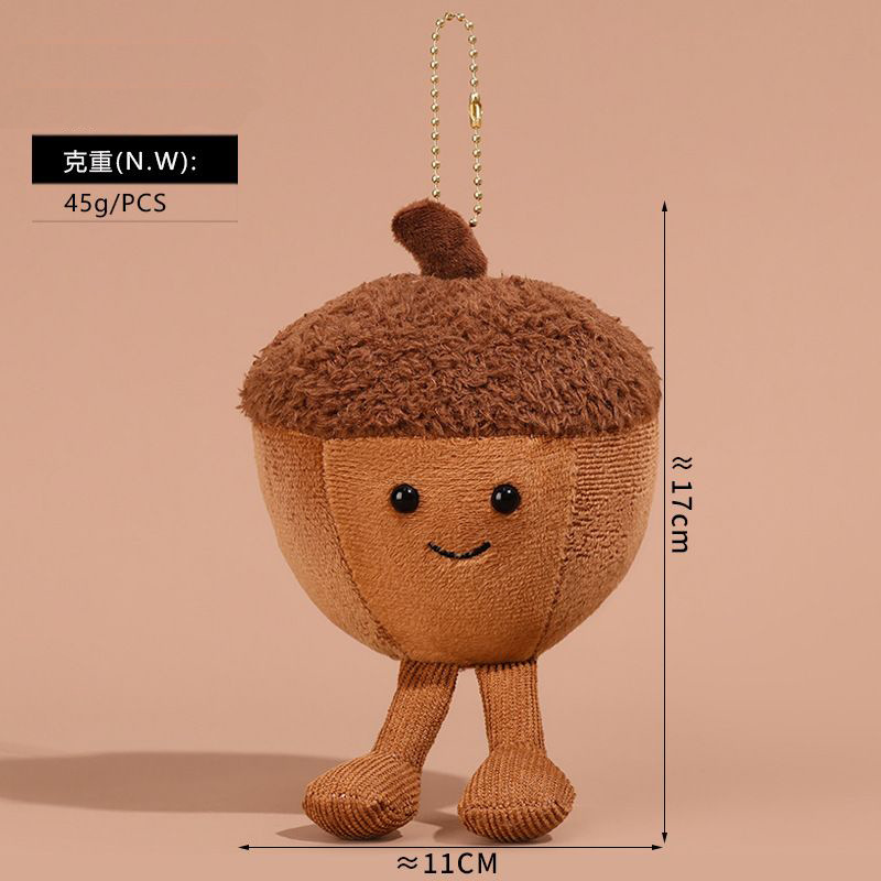 Acorn (gold bead chain style)