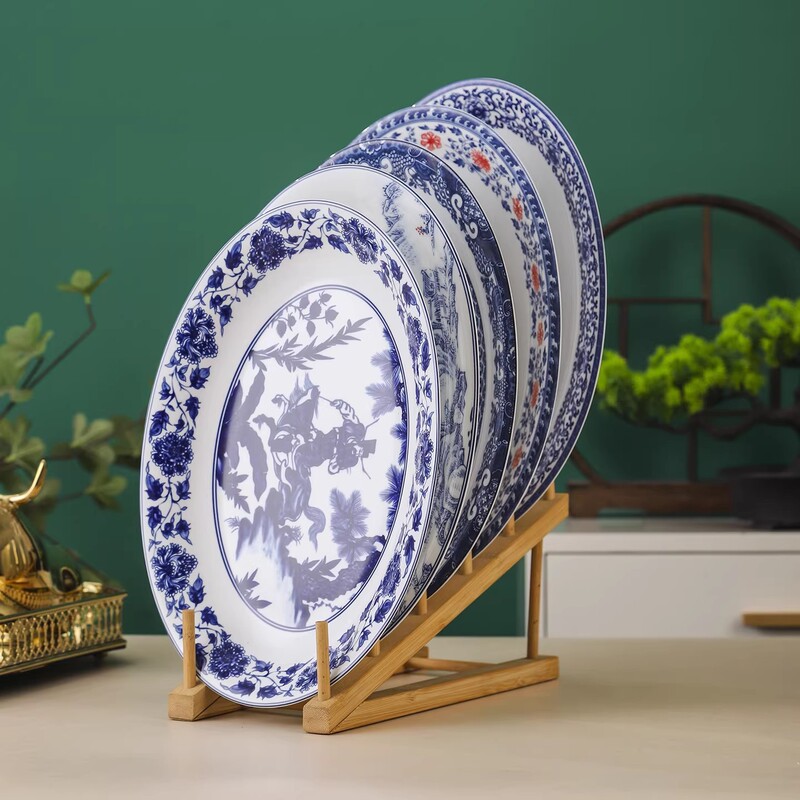 National-Level New Chinese-Style Retro Blue and White Porcelain Oval Fish Plate, Large Size, Suitable for Home and Hotel Use, Non-Oil-Absorbing, High Temperature Resistant National-Level New Chinese-Style Retro Blue and White Porcelain Oval Fish Plate, Large Size, Suitable for Home and Hotel Use, Non-Oil-Absorbing, High Temperature Resistant