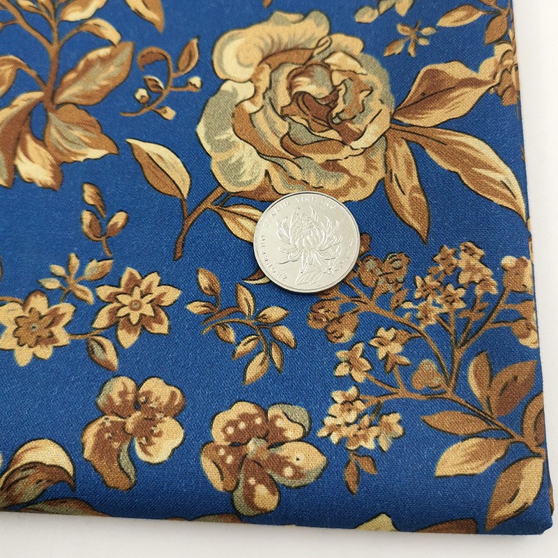 Tela de bordado hecha a mano para patchwork DIY, tela de bordado Lu, tela de bordado de moda, tela floral de algodón para punto de cruz y muñecas.