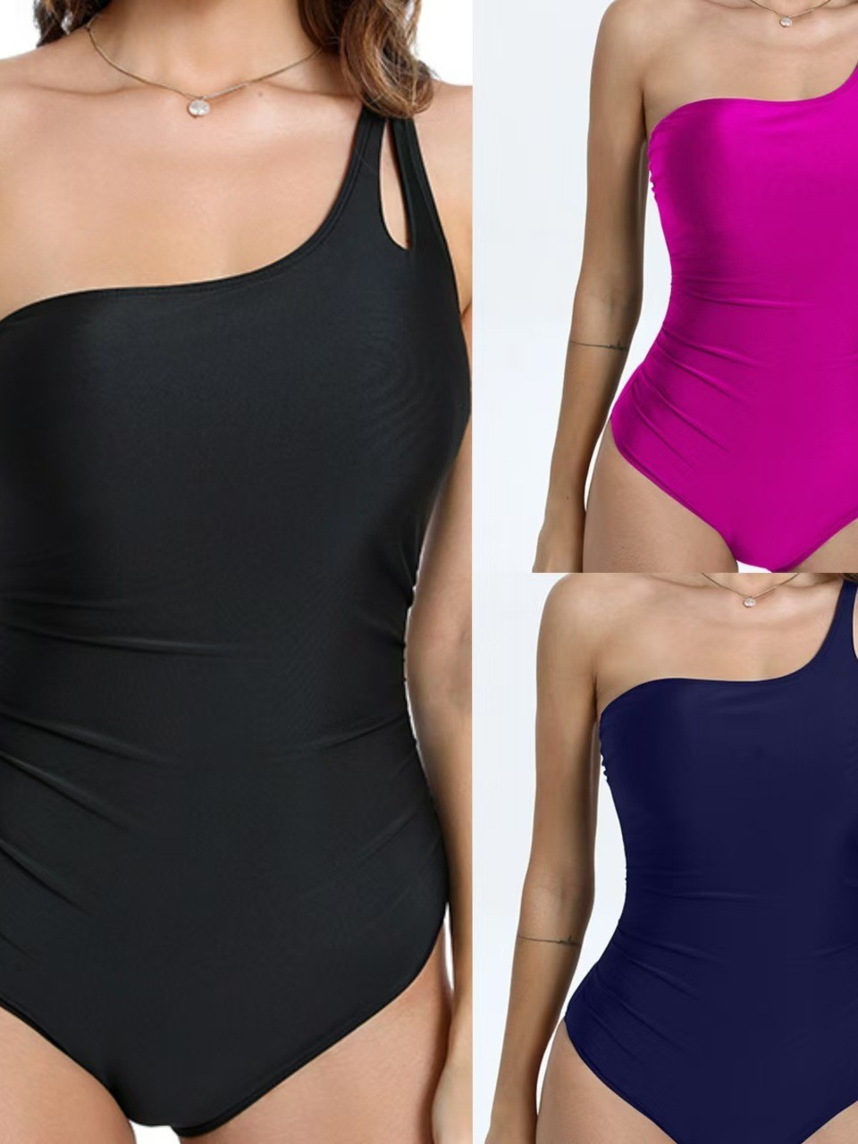 Transfronterizos Europa y Estados Unidos 2024 verano nuevo hombre hombro inclinado sin mangas esbelto sexy sexy sexy camiseta de moda