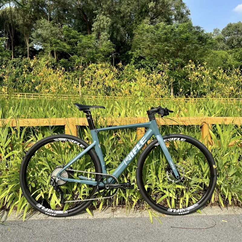 Rifle Flat Handlebar Road Off-Road Bicycle Variable Speed Disc Brake Ultra-Light Aluminum Alloy Gravel Melon Bike Gravel700C