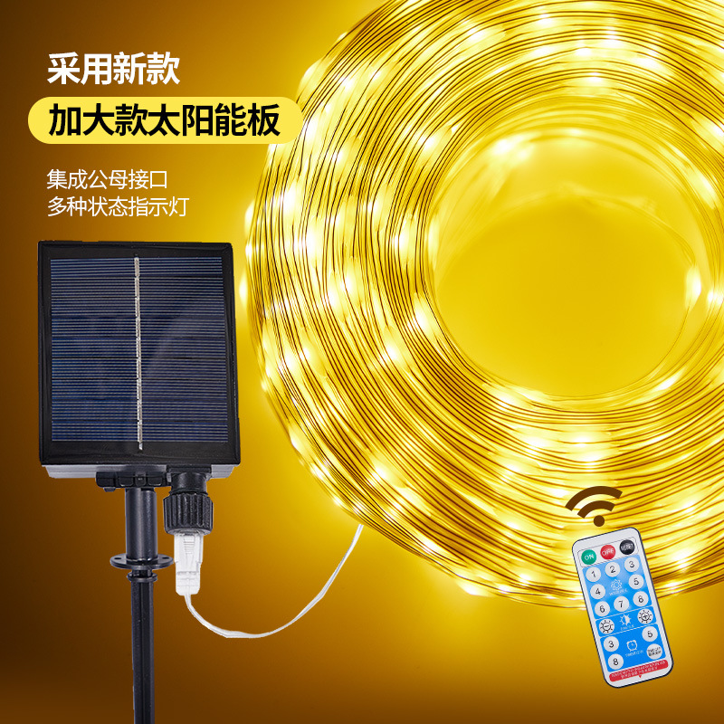 Luces Solares Decorativas para Exteriores, Resistentes a la Lluvia, Luces de Colores para Patio, Árbol de Navidad, Decoración Estrellada, Venta al por Mayor