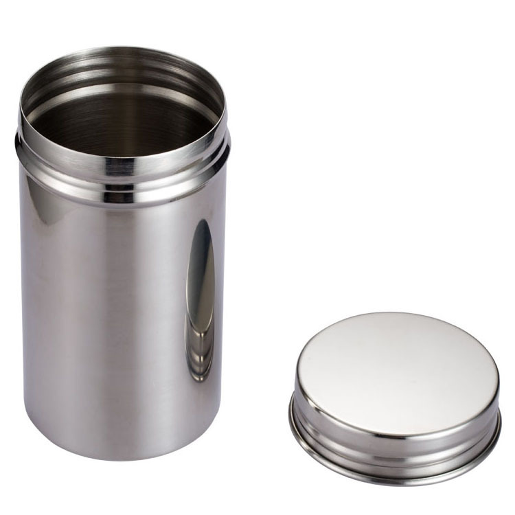 Tarro de almacenamiento de acero inoxidable 304 frasco sellado caja de almacenamiento de alimentos de viaje al aire libre té tarro de almacenamiento de granos de café