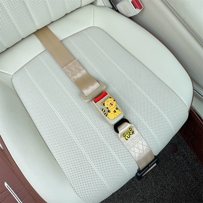 Belly Strangulation, Car Co-Pilot Horse Baby | Car seat belt - three-point-anti-strangle-safety-belt-beige-yinhu