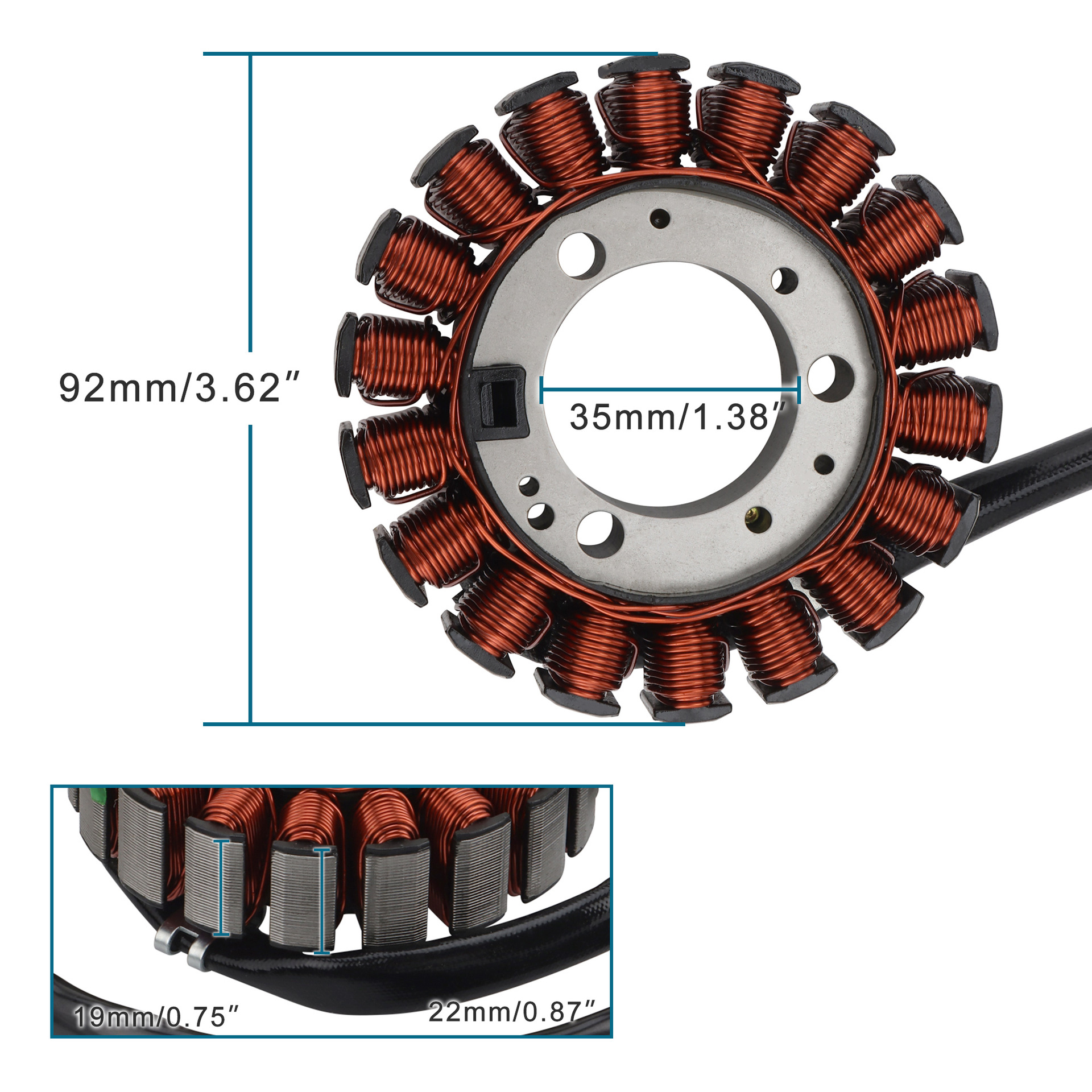 Cbr250 1990-1996 Cbf250 Cbf250Na Motorcycle Stator Coil 31120-Ky1-003
