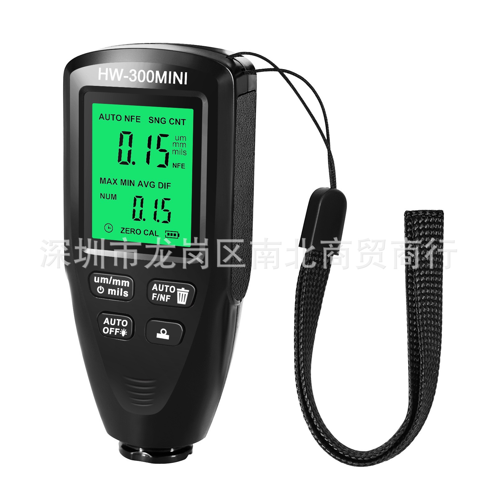 新款HW300mini高精度涂层测厚仪防滑漆膜油漆层检测仪干膜膜厚仪