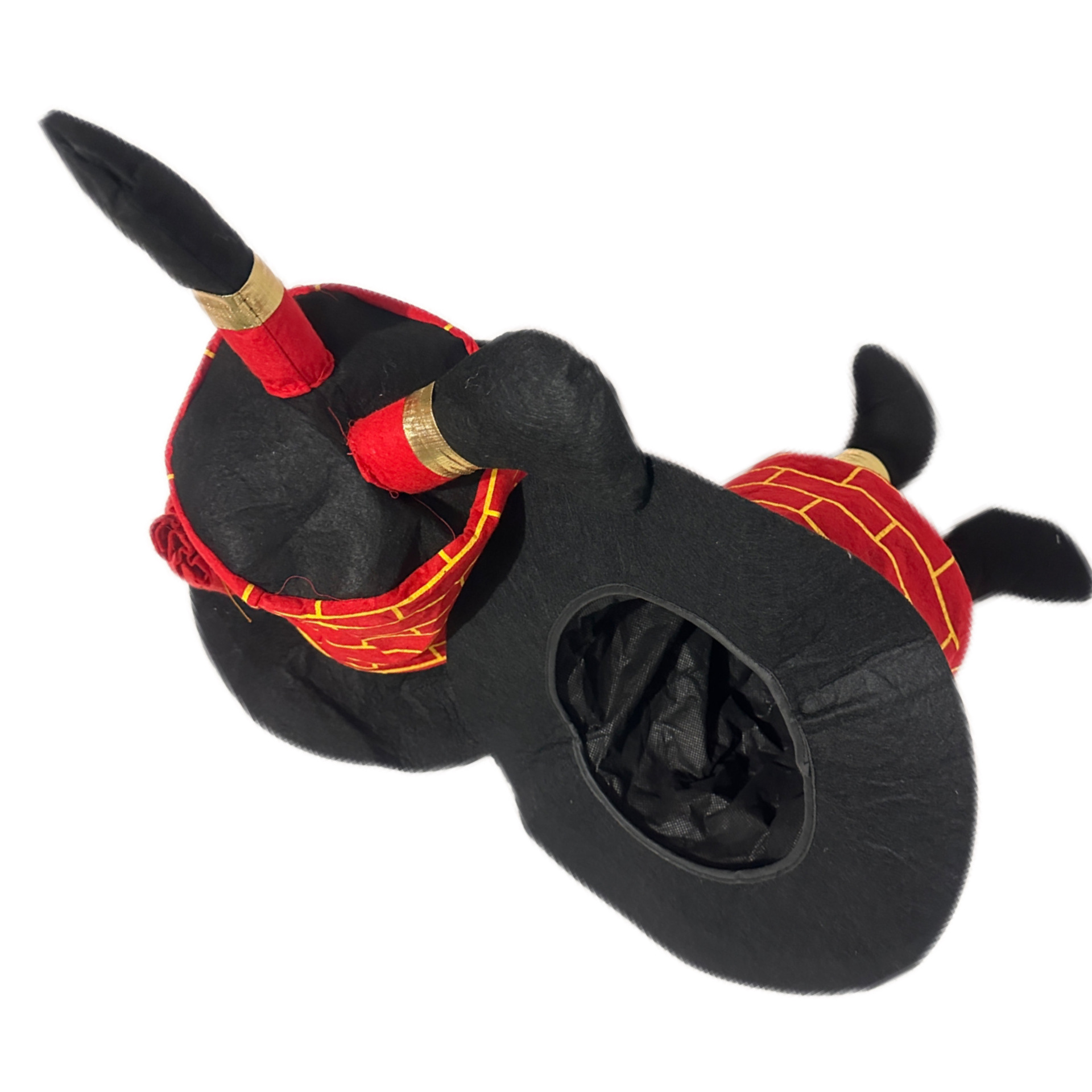 Christmas hat Christmas chimney hat Dress up Santa trouser leg hat gift bag gift box decorated Christmas hat_voghion.com