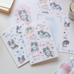 かわいいペット折りたたみグリーティングカードクリエイティブ卒業シーズン漫画ギフト手書きグリーティングカード封筒メッセージ包装材料
