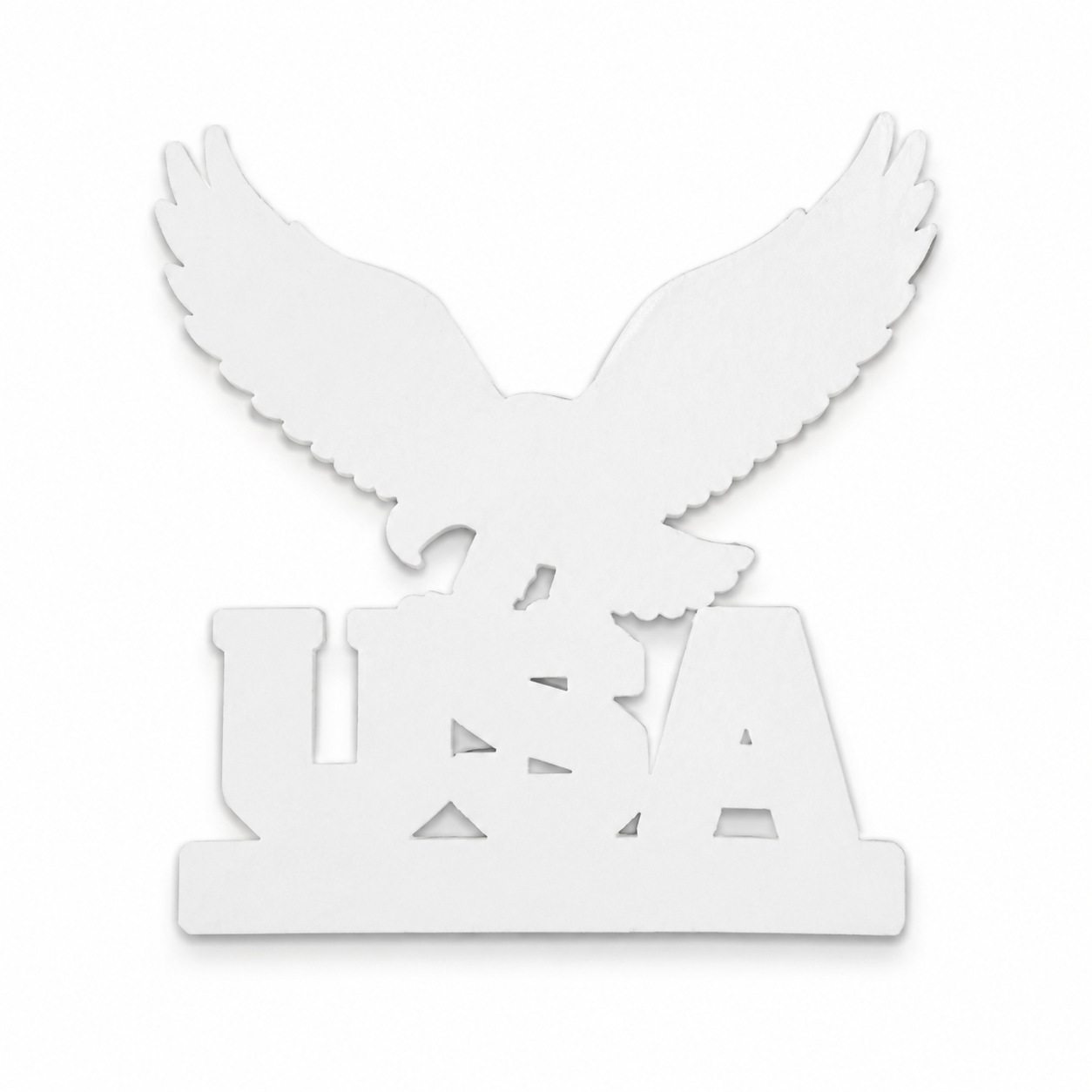 In Stock Usa Faith Family Emblem Metal American Eagle Car Sticker 3D White-Headed Eagle Car Decal