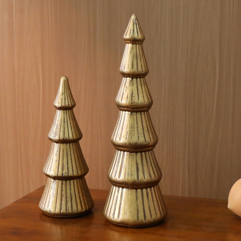 Amazon ventas calientes árbol de Navidad de madera nórdica decoración de árbol de Navidad decoración de escritorio interior de Navidad