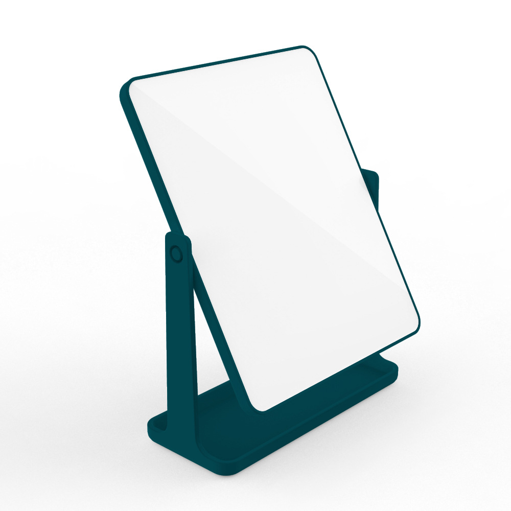 Espejo de maquillaje de escritorio espejo de vestidor dormitorio en casa Nordic giratorio simple cuadrado espejo de una cara