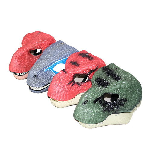 Mouth can open Tyrannosaurus Rex mask costume party, animal mask for Halloween party funny props
