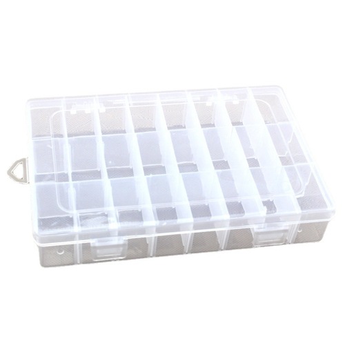 Detachable small 24-grid plastic box jewelry accessories box electronic components packaging box parts storage box