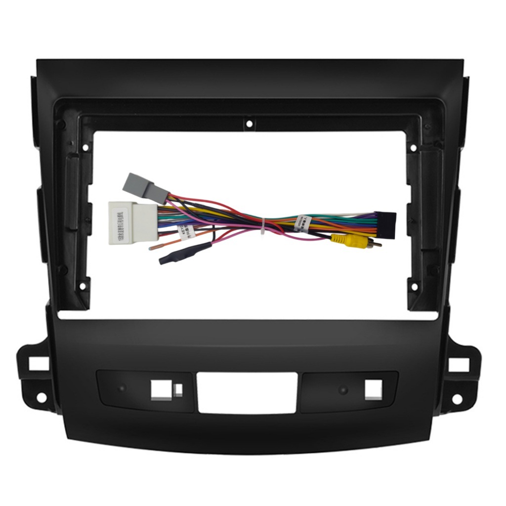 Suitable for 08-15 Mitsubishi Outlander 9inch Central Control Navigation Dvd Modified Face Frame Versatile Set Frame