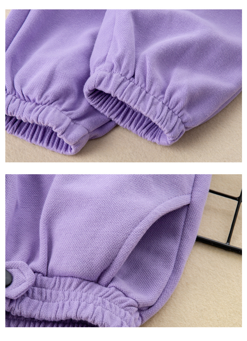 Conjunto deportivo de dos piezas para niña primavera otoño_voghion.com