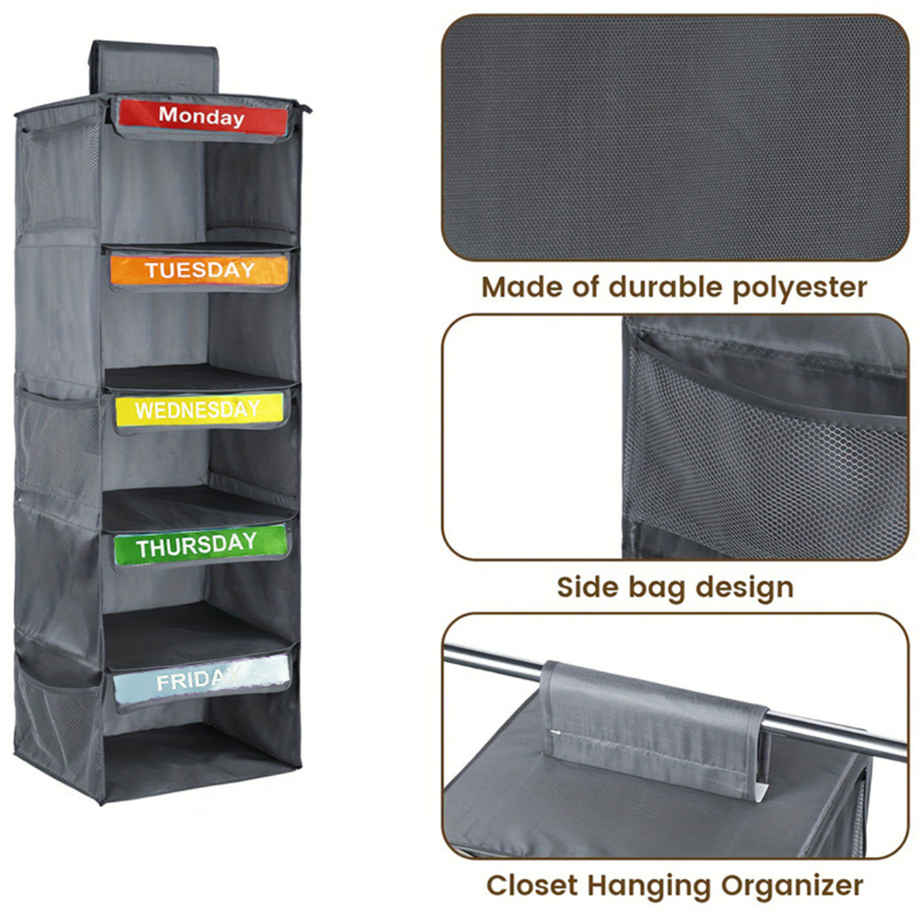 Folding closet Hanging closet storage bag
