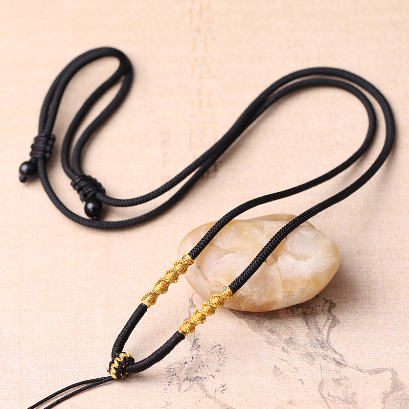 Transfer knot necklace rope men and women tie jade pendant rope hand woven gold pendant rope wholesale Transfer knot necklace rope men and women tie jade pendant rope hand woven gold pendant rope wholesale