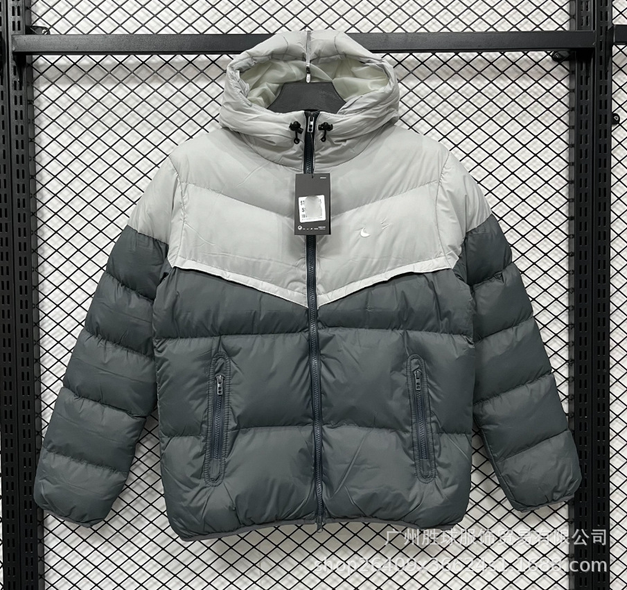 Invierno NK bordado chaqueta fluorescente de béisbol de algodón París grueso chaqueta de algodón con capuchón de fútbol abrigo cálido image 46