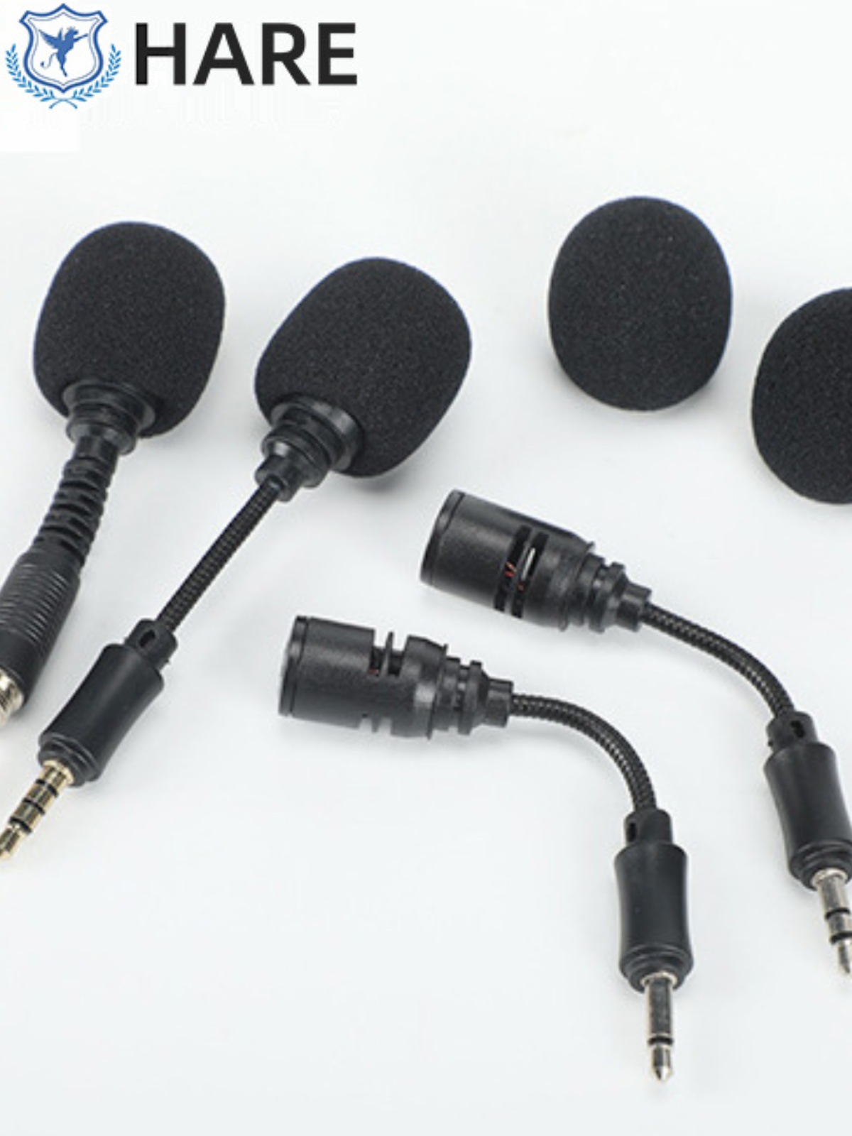Cross-Border Mini Microphone Recording Live Broadcast Karaoke Small Microphone Mobile Phone Computer Direct Plug-In Noise Reduction Portable Microphone