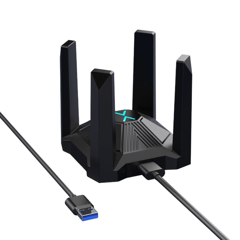 USB3.0 без привода USB wifi6 беспроводная сетевая карта AX1800M двухчастотный компьютерный приемник 5G передатчик