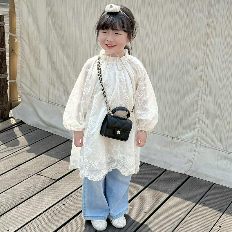 Детская стёганая сумка через плечо в стиле Chanel, мини с цепочкой, 11×6,9×5,94 см