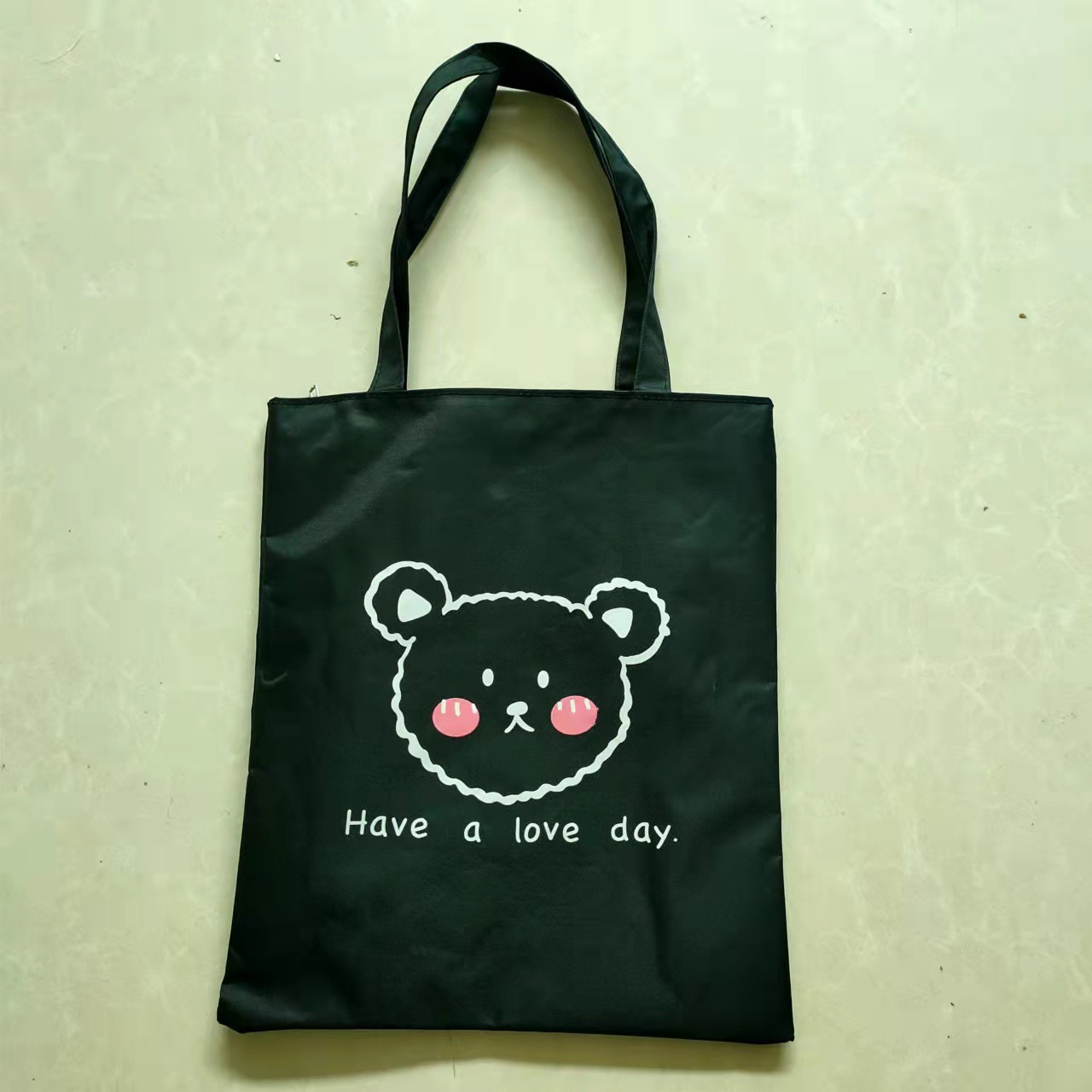 Bolso Tote de Lona para Mujer de Gran Capacidad con Cierre de Cremallera para Uso Diario