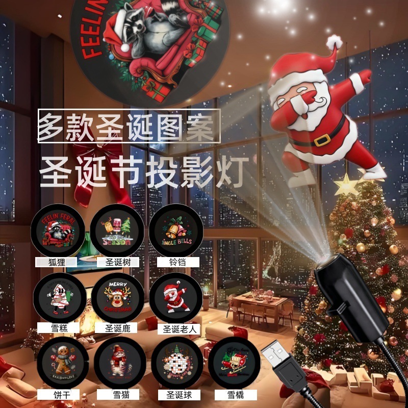 跨境爆款星空灯月球灯卧室创意LED小夜灯Logo投影灯网红背景灯