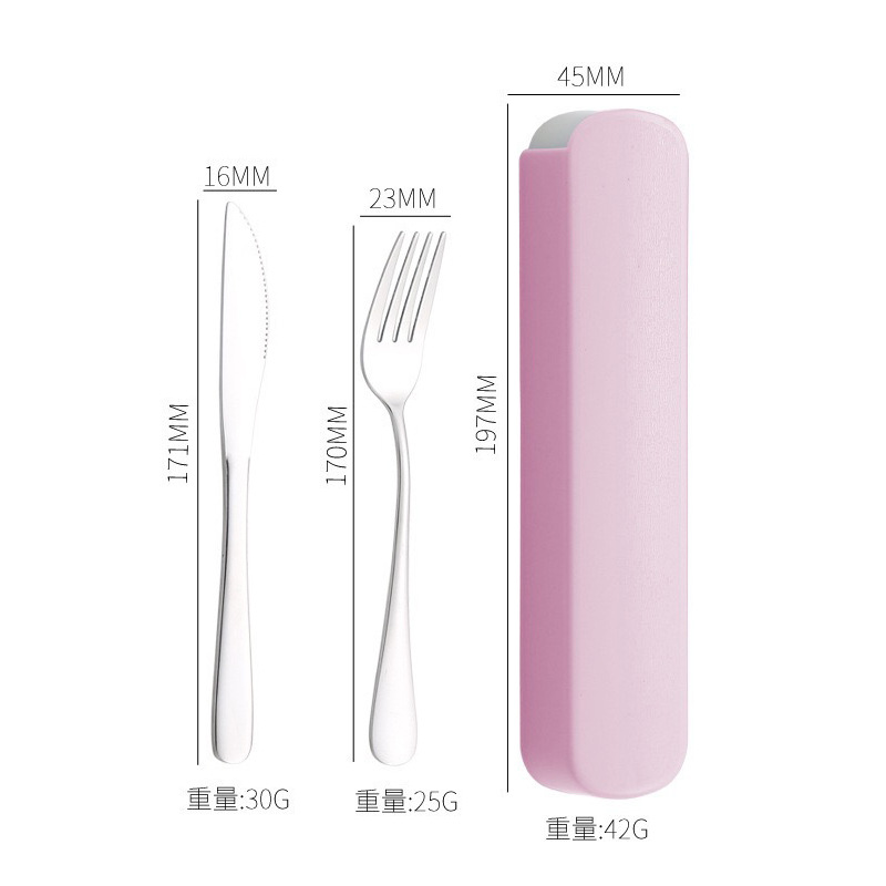 Cuchillo y tenedor de cubierta de acero inoxidable transfronterizo cuchillo y tenedor de tres piezas hotel cuchillo y tenedor de filete de comida occidental conjunto portátil regalos