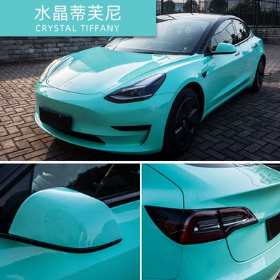 Piano Black Porcelain Blue Lavender Auto Color Change Film - petcrystal-tiffany-152-17m-roll