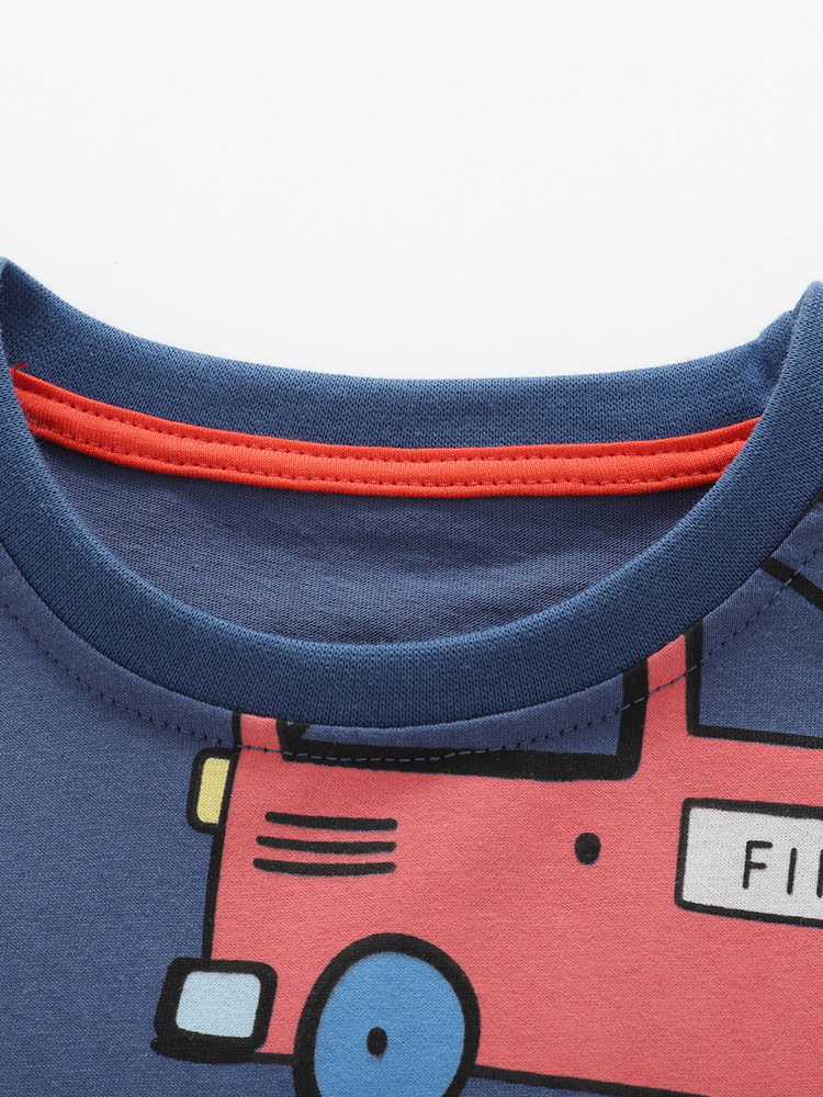 Malwee transfronterizo ropa de verano para niños nuevos niños europeos y americanos cuello redondo manga corta guapo niño casual dos piezas