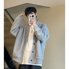 卫衣开衫宽松长袖百搭帅气痞帅韩版ins港风男女同款情侣外套夹克