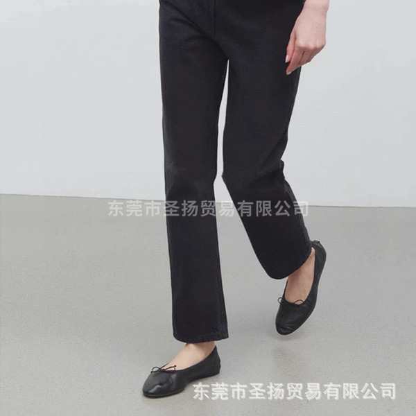 Exclusive soft silk ballet shoes flat low-cut with bow