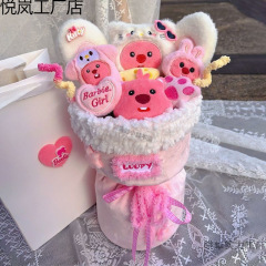 誕生日クリスマスloかわいいギフトビーバー人形ルビーリトルop女の子y親友花束クリエイティブ卒業