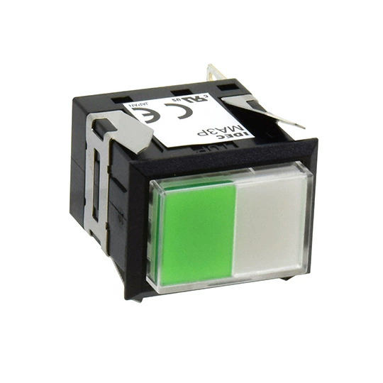 Квадратная кнопка с подсветкой IDEC MA3P-343GPW