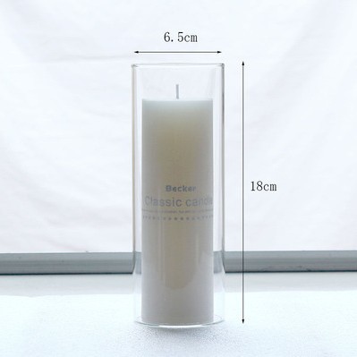 Transparente; 6.5*18 velas