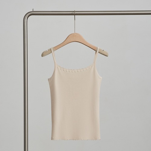 Women's mulberry silk knitted vest, classic and simple one-line suspender slim fit sleeveless bottoming top