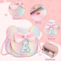 クロスボーダー新作女の子誕生日プレゼント、幼児女の子小銭入れ、女の子レターステッカークロスボディバッグ、イースターギフト