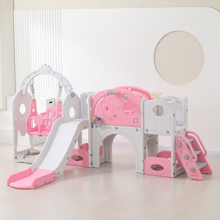 Children's Castle Slide Swing Combination Indoor Household Small Slide Toy Kindergarten Baby Climbing Frame Toy