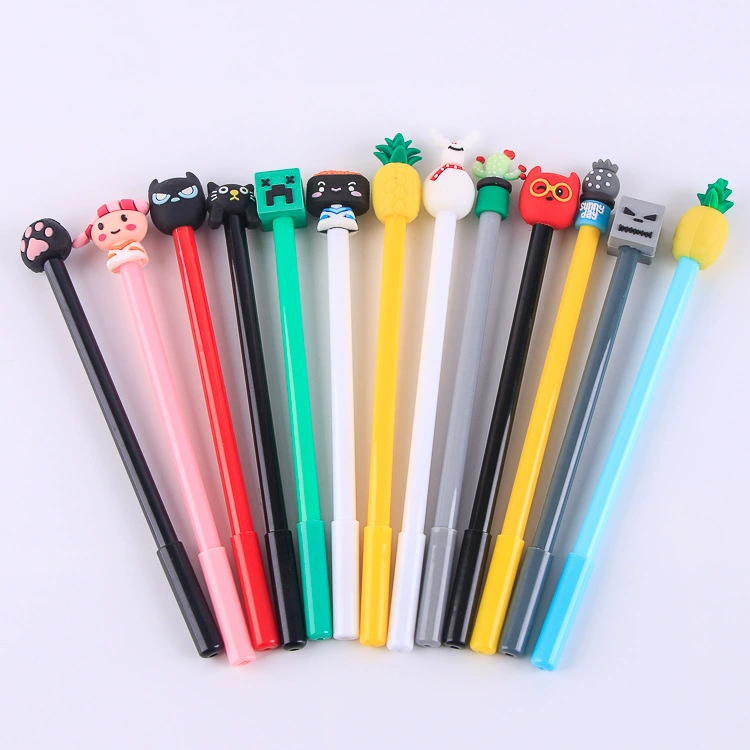 Three dimensional cute rollerball pen for elementary school students, cartoon ballpoint pen