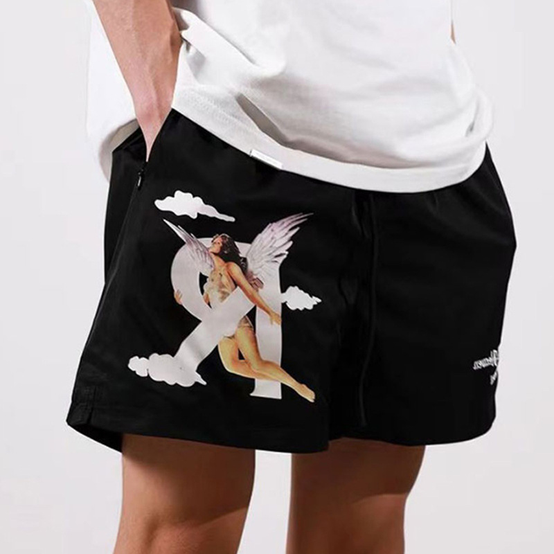 thumbnail for Correct Version Represent23ss Angel High Street American Loose Sports Casual Men&#039;s and Women&#039;s FOG Shorts