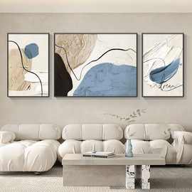 MPM3现代轻奢抽象艺术客厅装饰画大气沙发背景墙壁画三联挂画