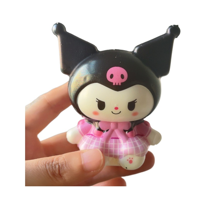 Pellizcar música PU rebote lento Hello Kitty descompresión y reducción de la taza de helado muñeca de escritorio dibujos animados adornos lindos figuras image 6