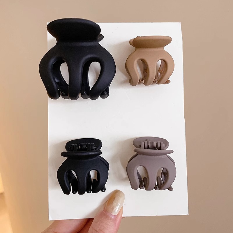 Horquilla de calabaza esmerilada de alta calidad, temperamento femenino, pinza de agarre grande, parte posterior de la cabeza, pinza de tiburón, clip de tiburón, tocado, horquilla