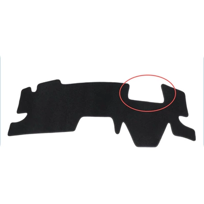 Dashboard Cover Car Dashboard – Günəş əleyhinə siperlik - 2010-2023-toyota-yaris-with-head-up-display-polyester-black-trim-right-hand-drive