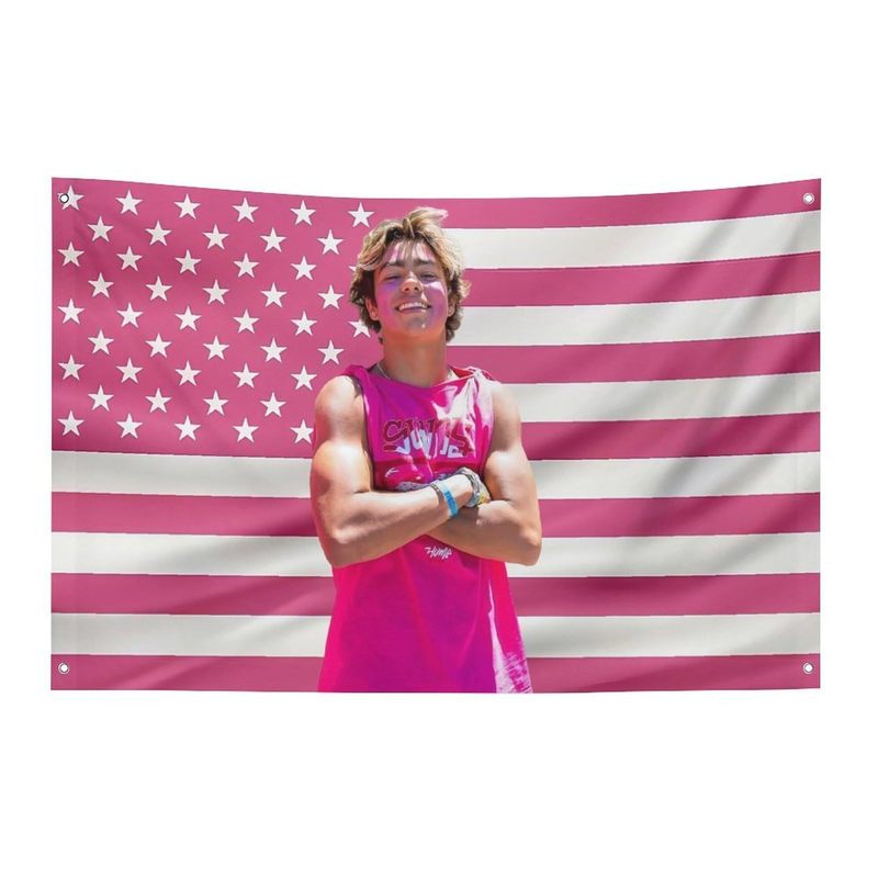 亚马逊新款旗帜粉色美国国旗Malachi Music Barton Flag 3x5 Ft|undefined