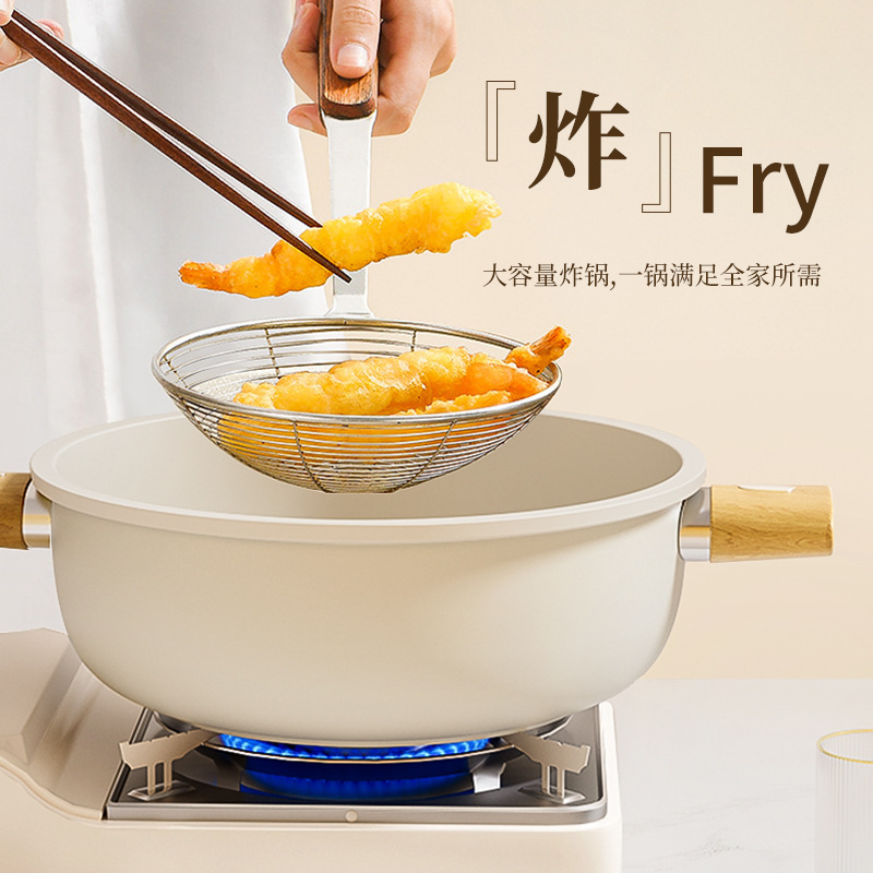 新款汤锅奶锅家用蒸锅双耳不粘锅炖锅燃电磁炉通用蒸煮加厚煲汤|undefined
